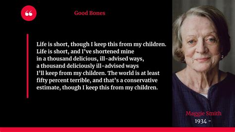 maggie smith good bones meaning